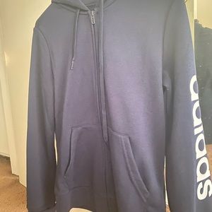 blue zip up adidas